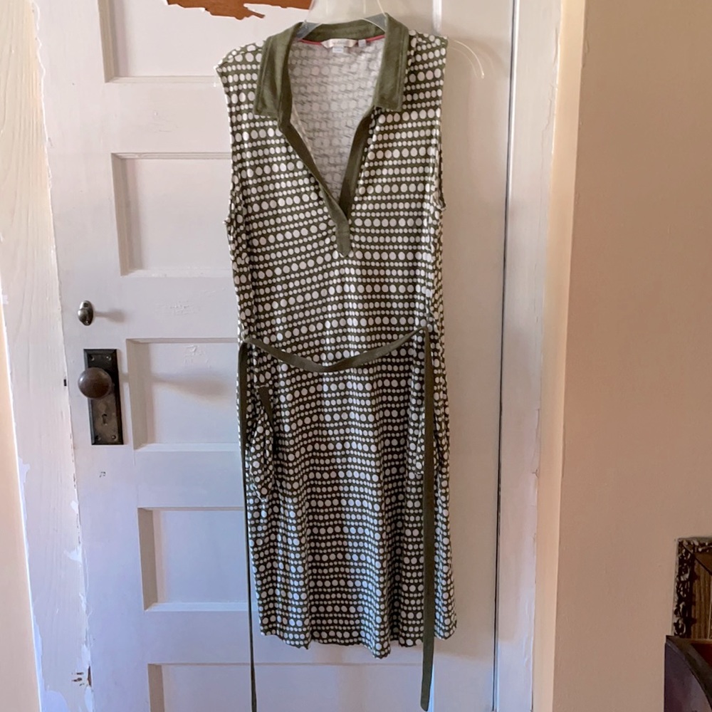 Boden sleeveless dot dress